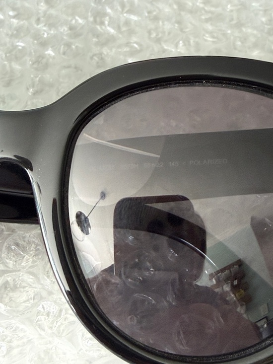 Celine Oversized Black 3 Dot Sunglasses Fair Condition - Picture 11 of 13